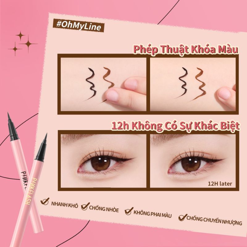Bút Kẻ Mắt Nước PINKFLASH - B02 BROWN