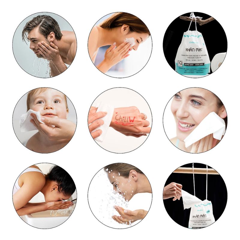Khăn Mặt Khô Chillwipes - Gói Rút 80 Khăn
