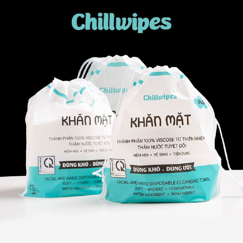 Khăn Mặt Khô Chillwipes - Gói Cuộn 80 Khăn