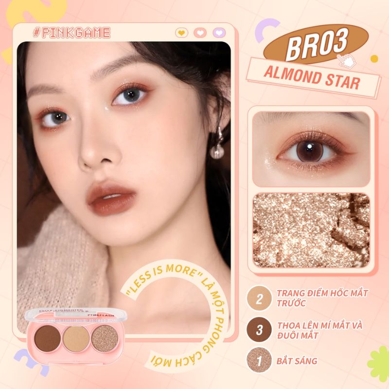 Bảng Phấn Mắt PINKFLASH - BR03