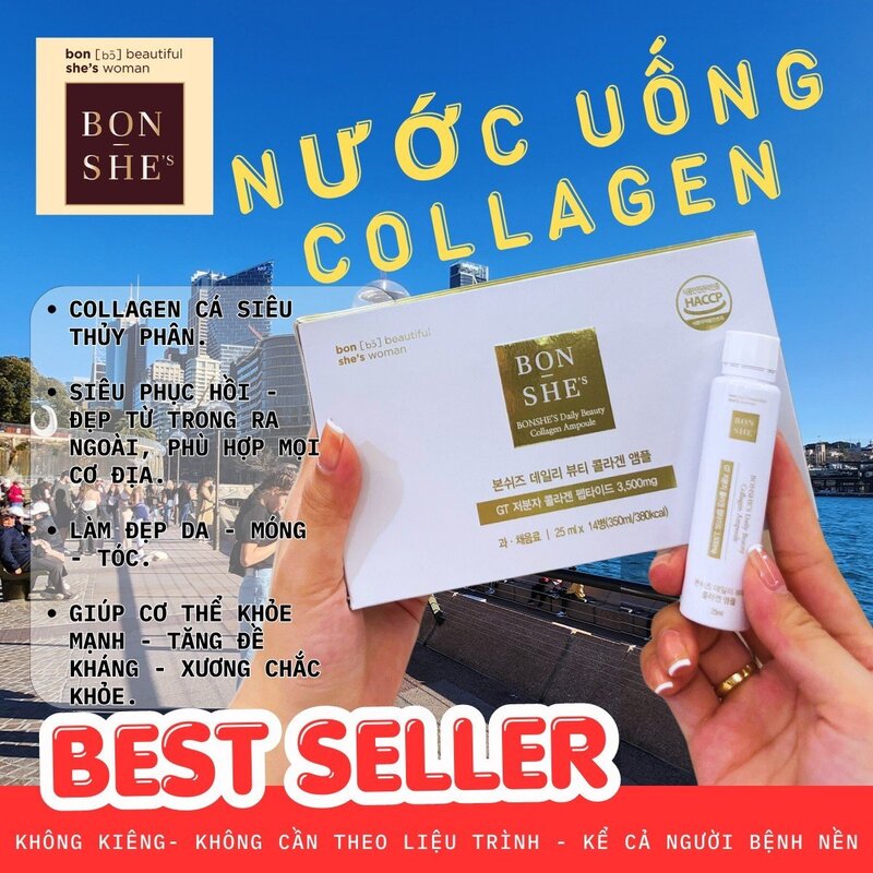Nước Uống Collagen Bonshe's Daily Beauty Collagen Ampoule (25ml x14)