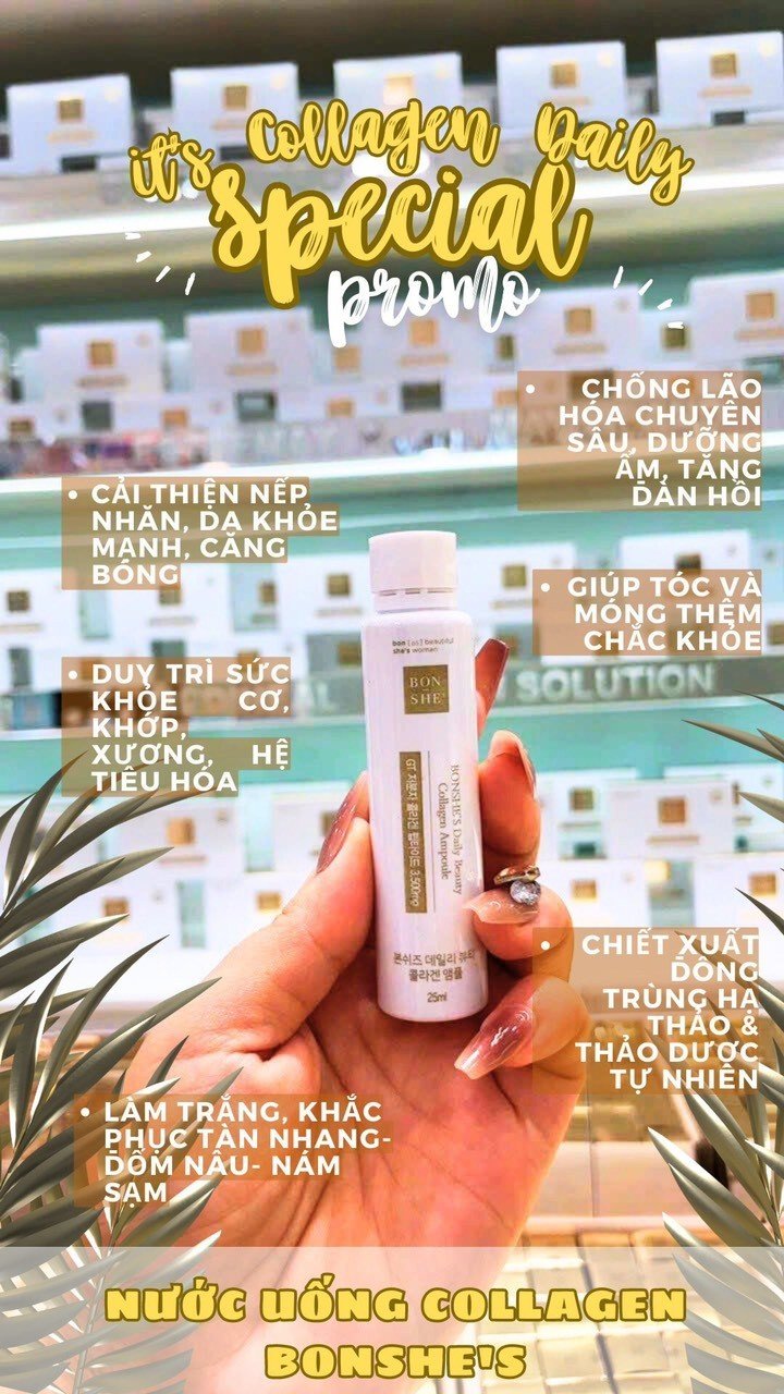 Nước Uống Collagen Bonshe's Daily Beauty Collagen Ampoule (25ml x14)