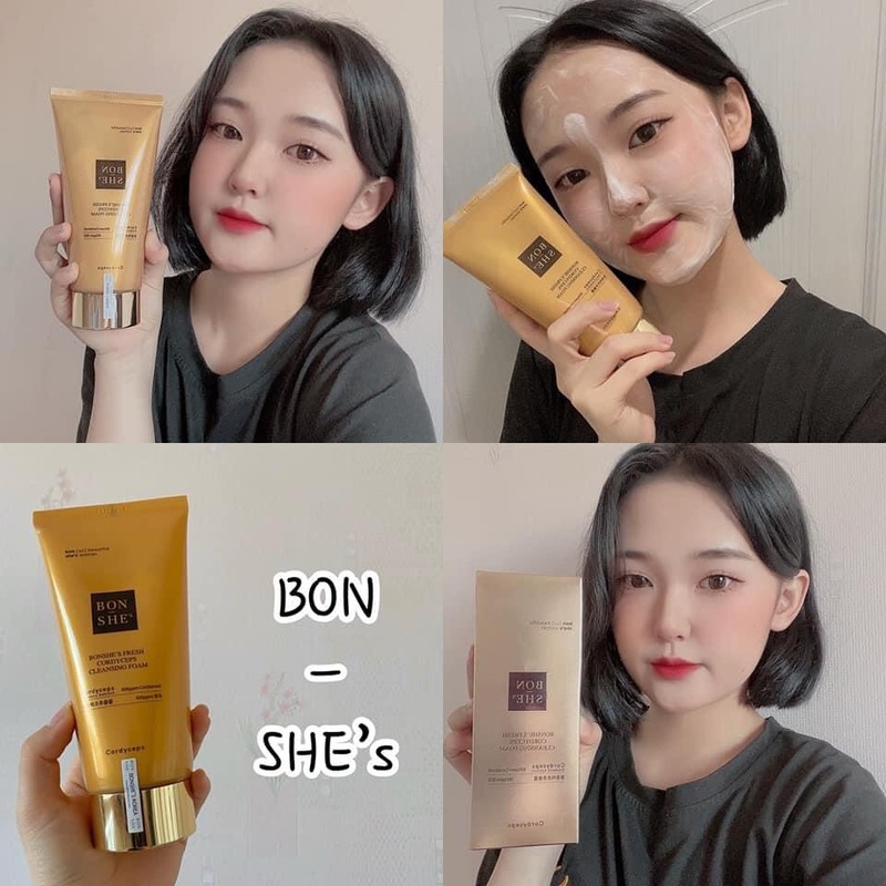 Sửa Rửa Mặt Bonshe's Đông Trùng Hạ Thảo 150ml