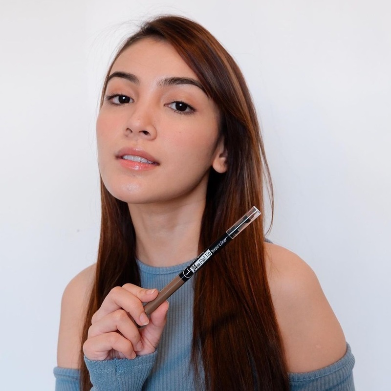 Chì Kẻ Mày Silkygirl Flat Tip Brow Liner Hai Đầu Lâu Trôi 24hr 0.15g - #02 Dark Brown