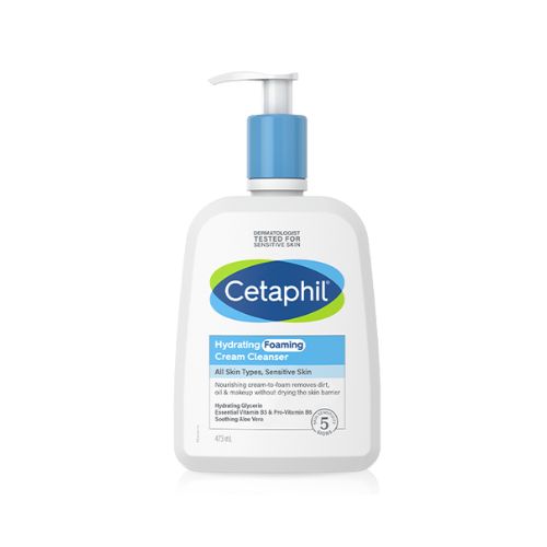 Sữa Rửa Mặt Cetaphil Hydrating Foaming Cream Cleanser Tạo Bọt Cho Da Nhạy Cảm 473ml