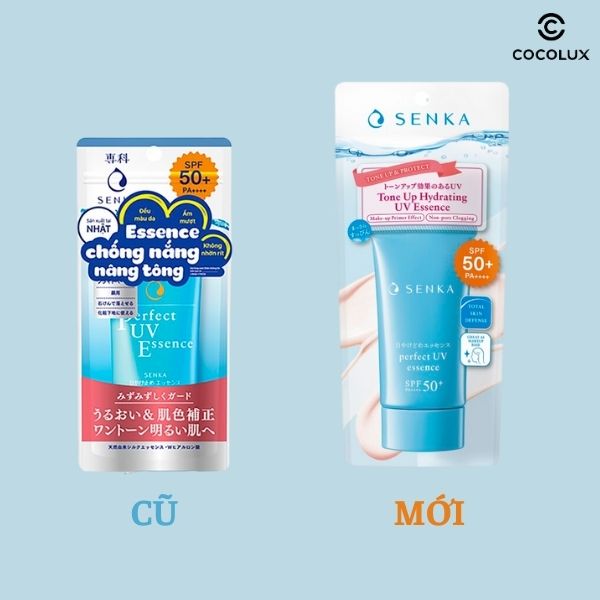 Tinh Chất Chống Nắng Senka Perfect UV Essence Nâng Tông Sáng Mượt Da Dầu 50g