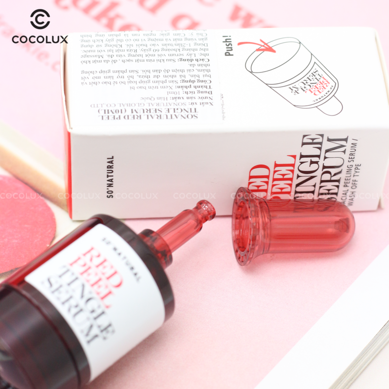 Serum So'Natural Red Peel Tingle Làm Giảm Mụn, Tái Tạo Làn Da 10ml