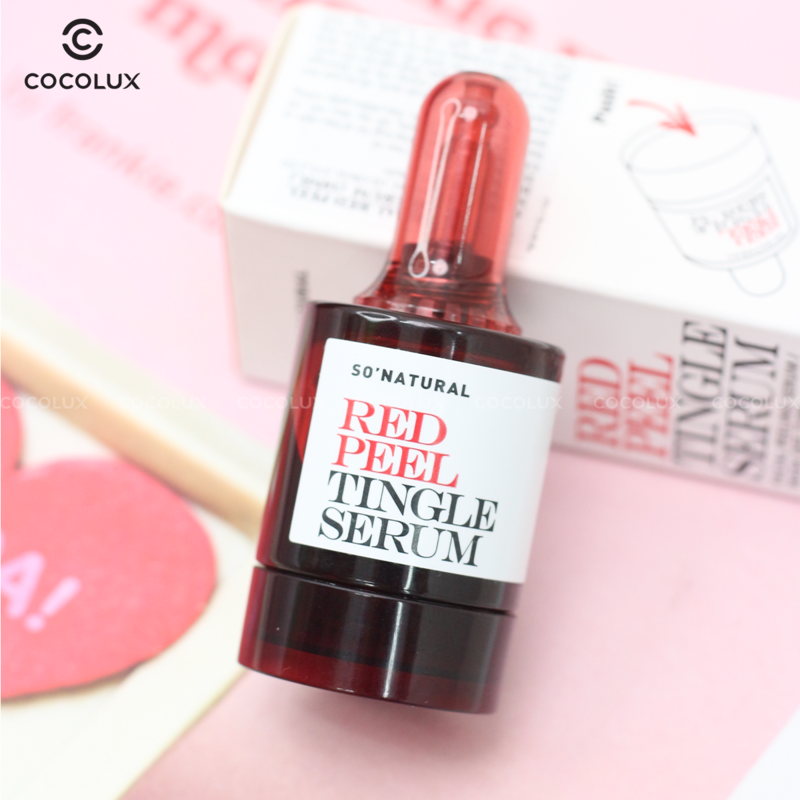 Serum So'Natural Red Peel Tingle Làm Giảm Mụn, Tái Tạo Làn Da 10ml