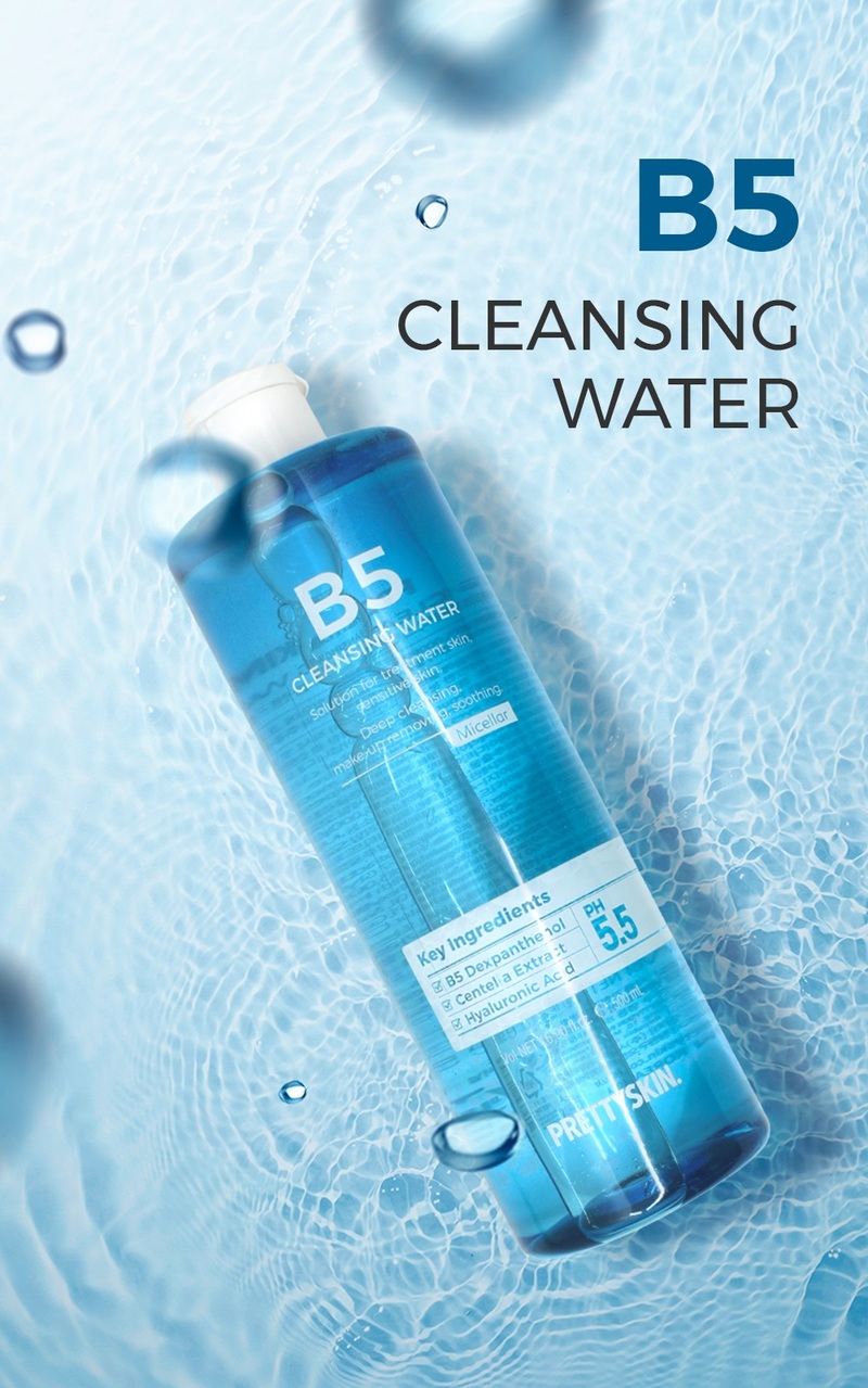 Tẩy Trang Prettyskin B5 Phục Hồi Cho Da 500ml