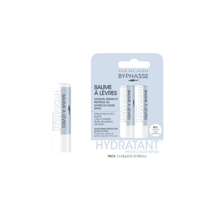 Son Dưỡng Byphasse Protector Lip Balm SPF 30 Chống Nắng, Ngừa Thâm Và Cấp Ẩm - Xanh