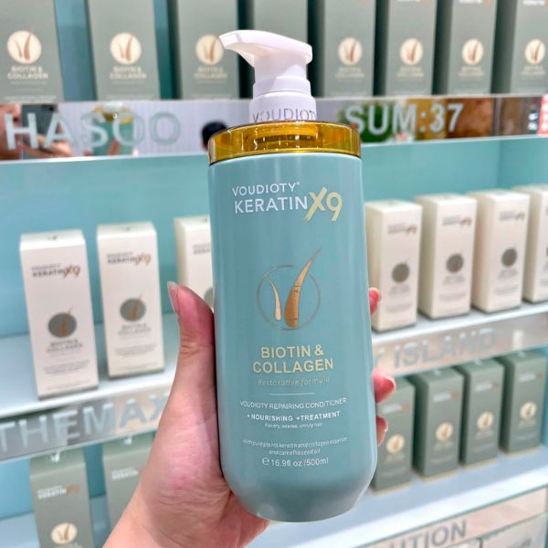 Dầu Xả Voudioty KERATIN X9 Biotin & Collagen 500ml
