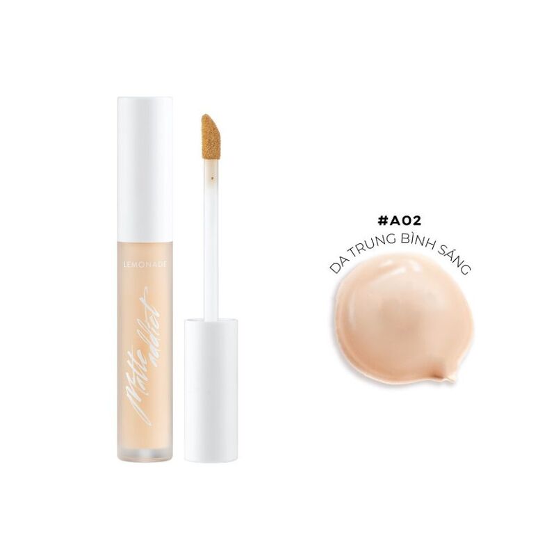 Che Khuyết Điểm Lemonade Matte Addict Concealer 3g - A02 Da Trung Bình Sáng