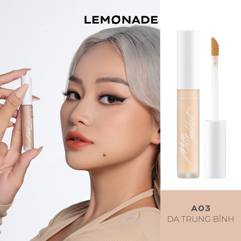 Che Khuyết Điểm Lemonade Matte Addict Concealer 3g - A03 Da Trung Bình