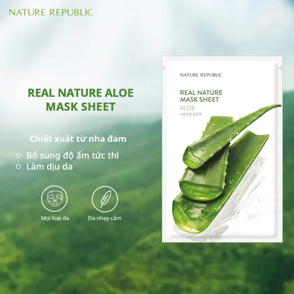 Mặt nạ Nature Pepublic - Aloe 23ml