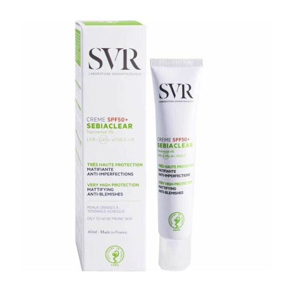 Kem Chống Nắng SVR Sebiaclear Crème SPF50+ Làm Giảm Mụn 40ml