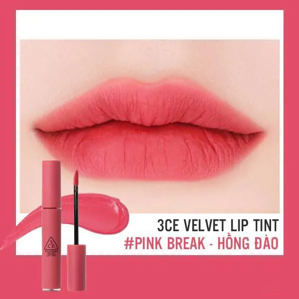 Son 3CE Velvet Lip Tint #Pink Break