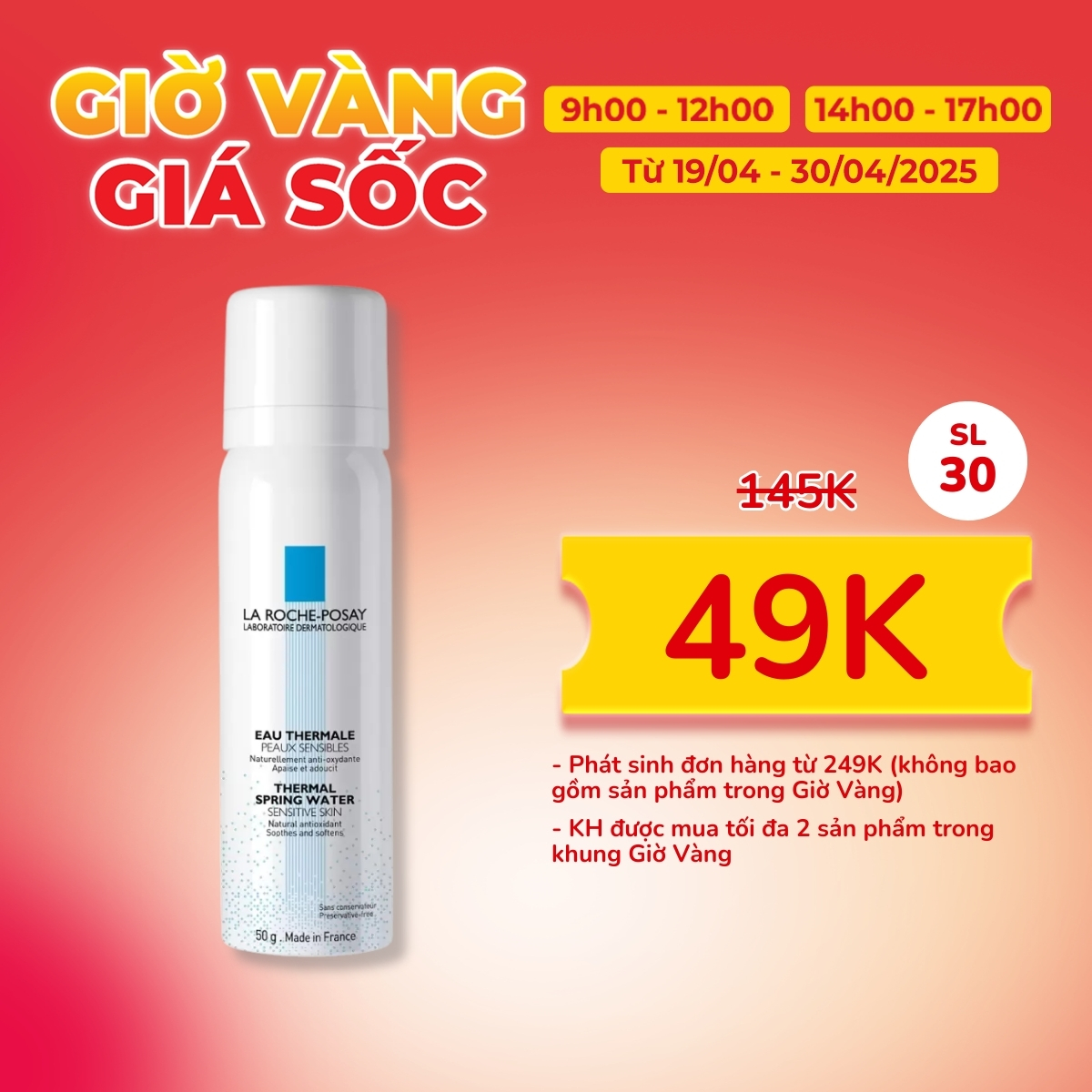 Xịt Khoáng La Roche-Posay Làm Dịu Và Bảo Vệ Da 50ml