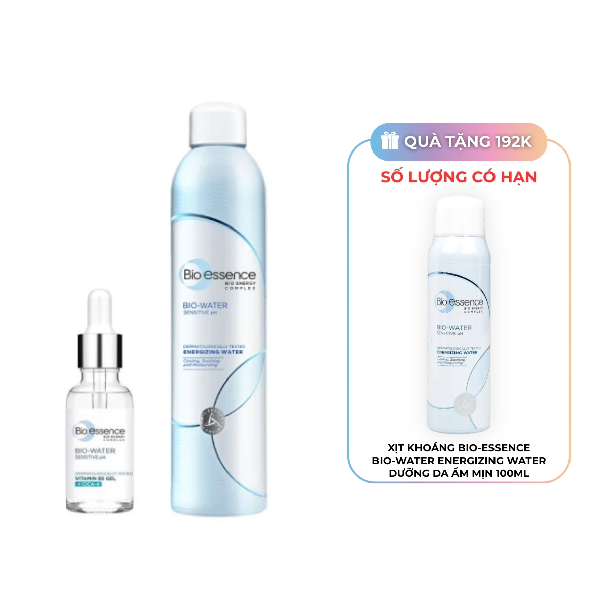 Bộ Sản Phẩm Bio-essence Serum Bio-Water B5 + Xịt Khoáng 300ml