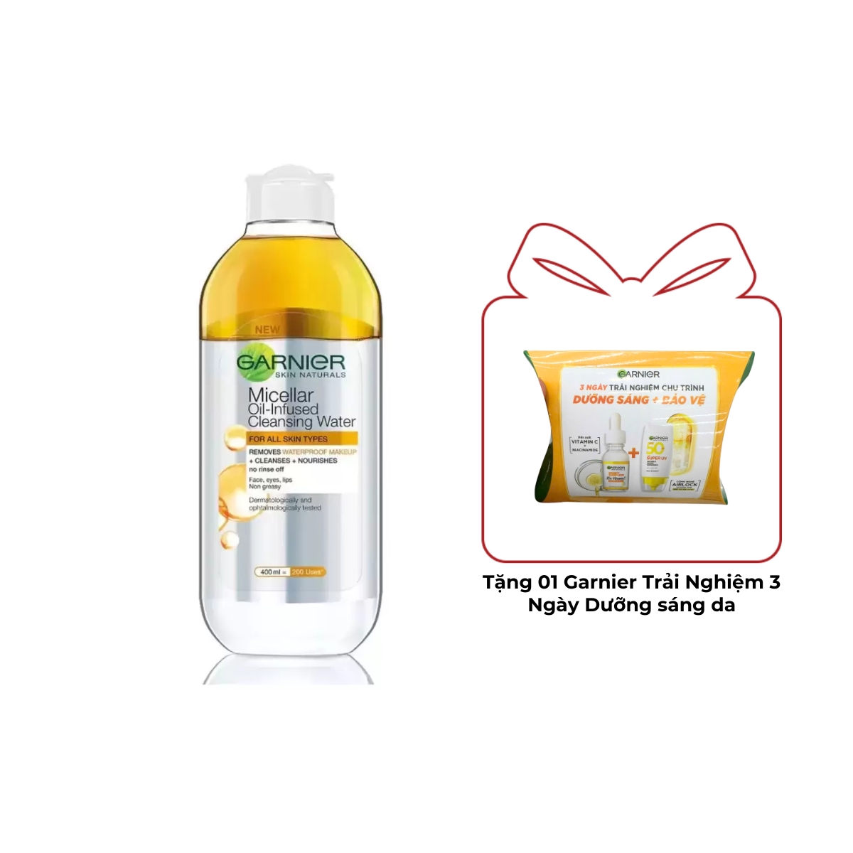 Nước Tẩy Trang Garnier Micellar Oil Infused Cleansing Water 400ml