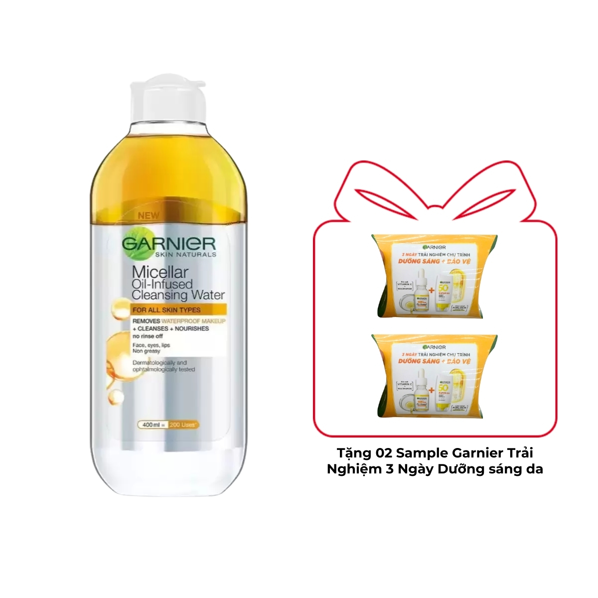 Nước Tẩy Trang Garnier Micellar Oil Infused Cleansing Water 400ml