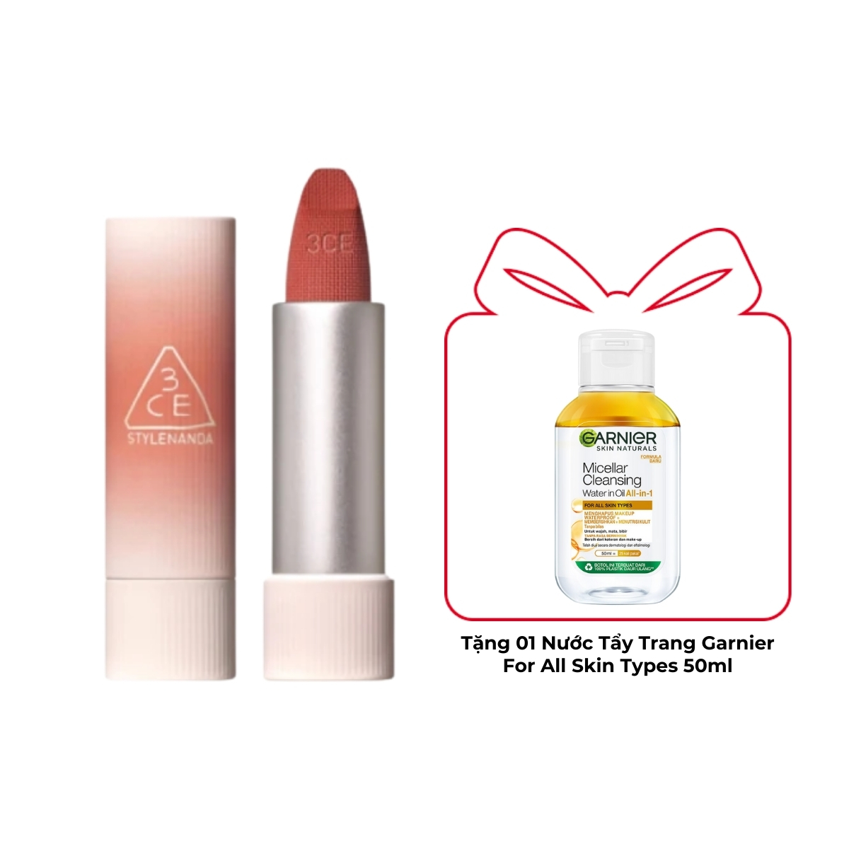 Son Thỏi 3CE Cashmere Hug Lipstick #06 Buddy
