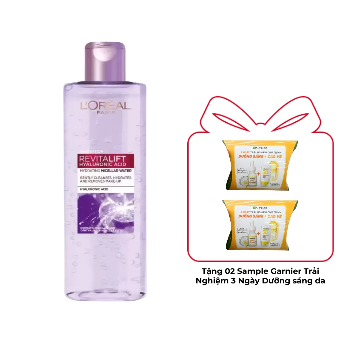 Nước Tẩy Trang Loreal Revitalift Hyaluronic Acid Micellar Water Căng Mịn Da 400ml