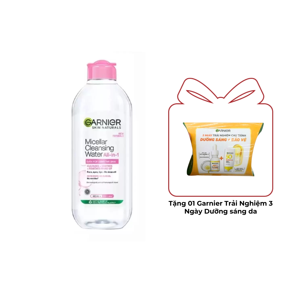 Nước Tẩy Trang Garnier Micellar Cleansing Water For Sensitive Skin Cho Da Nhạy Cảm 400ml
