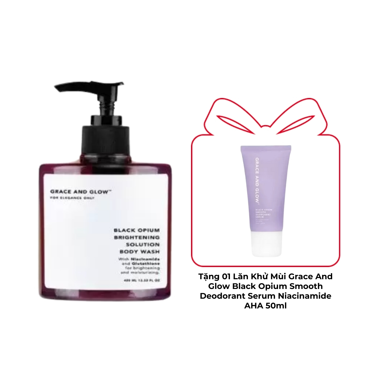 Sữa Tắm Grace And Glow Black Opium Dưỡng Sáng Da 400ml