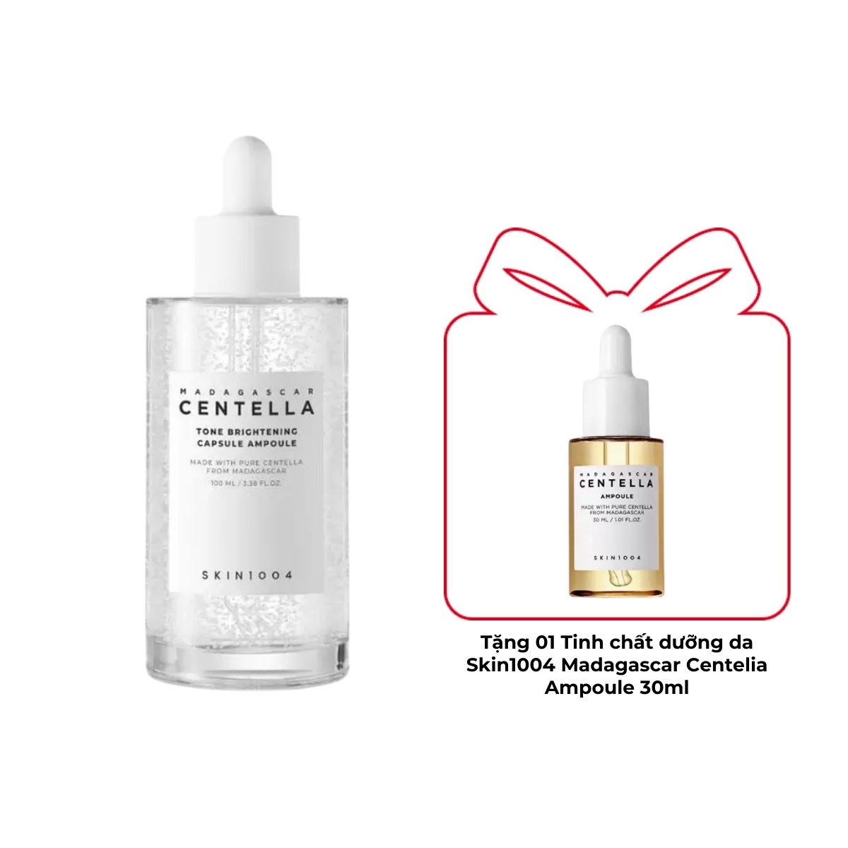 Tinh Chất Skin1004 Madagascar Centella Tone Brightening Capsule Ampoule Rau Má Dưỡng Sáng & Làm Dịu Da 100ml
