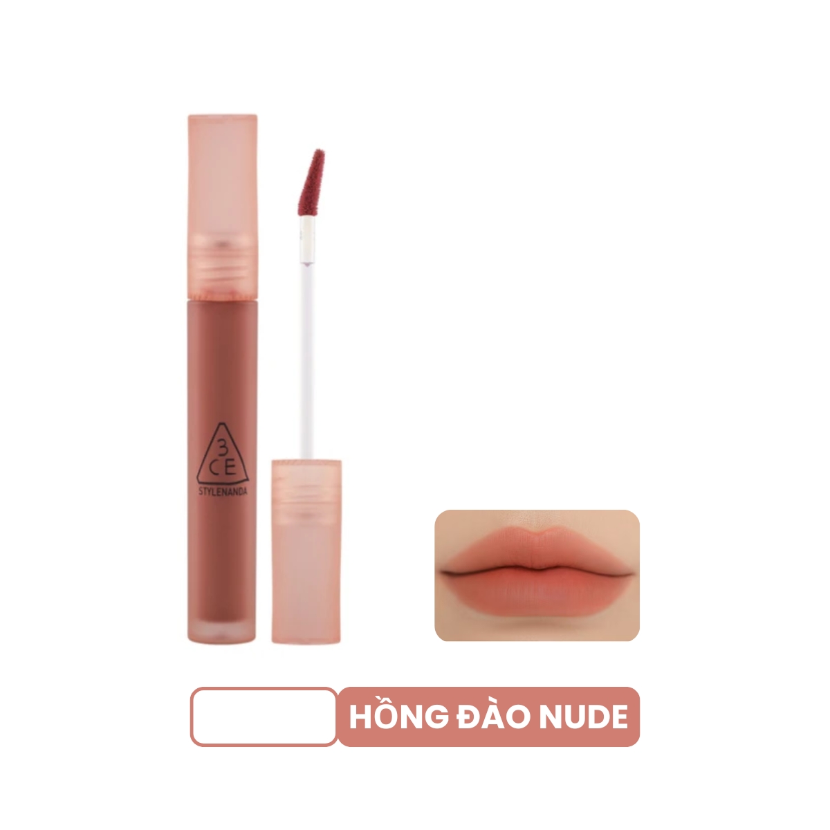 Son Kem 3CE Blur Water Tint Laydown Lì Mềm Mượt Môi 4.6g