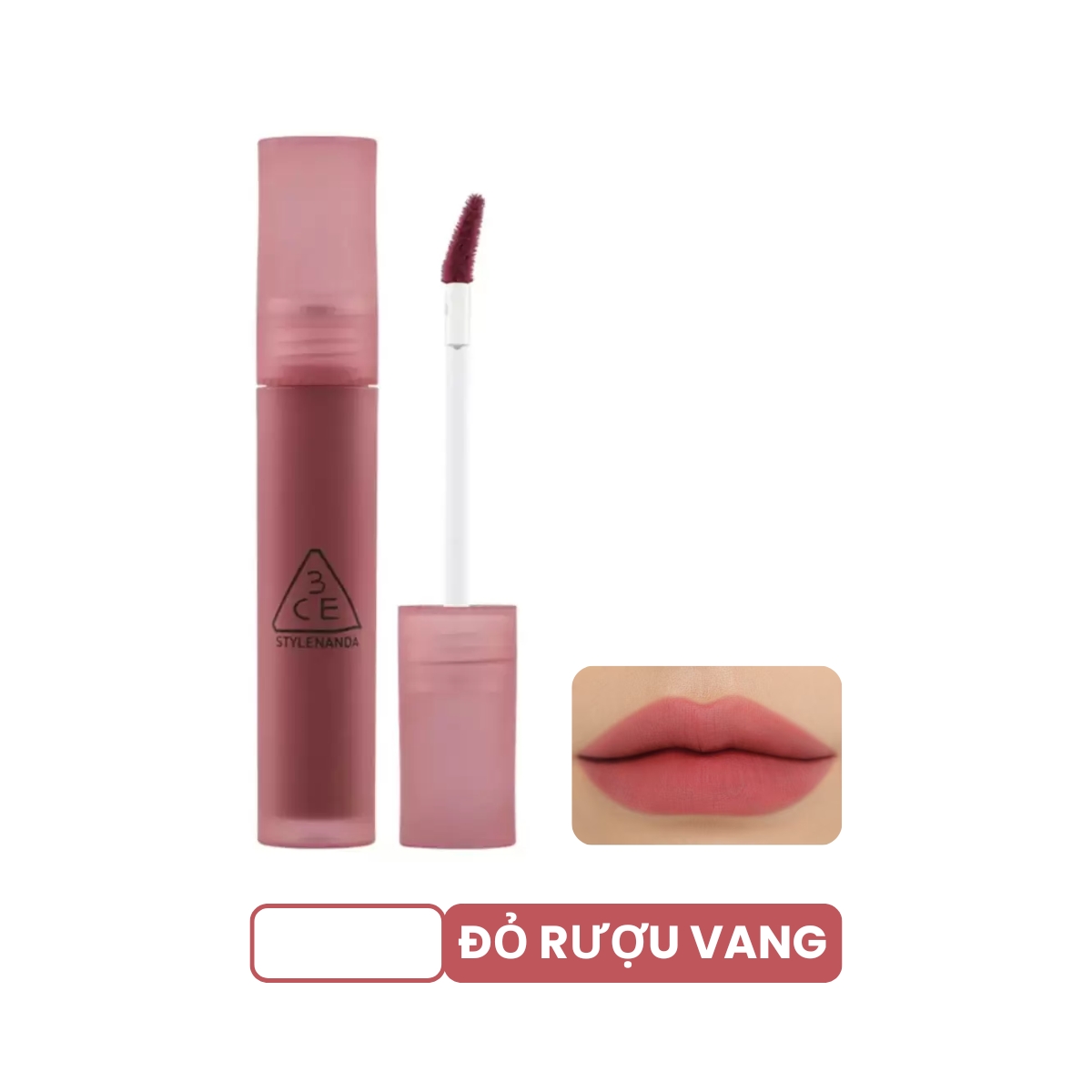 Son Kem 3CE Blur Water Tint Double Wind Lì Mềm Mượt Môi 4.6g