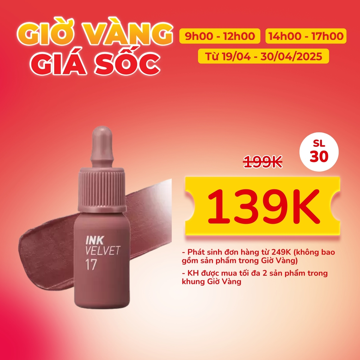 Son Kem Peripera Ink Velvet - 17 Rosy Nude