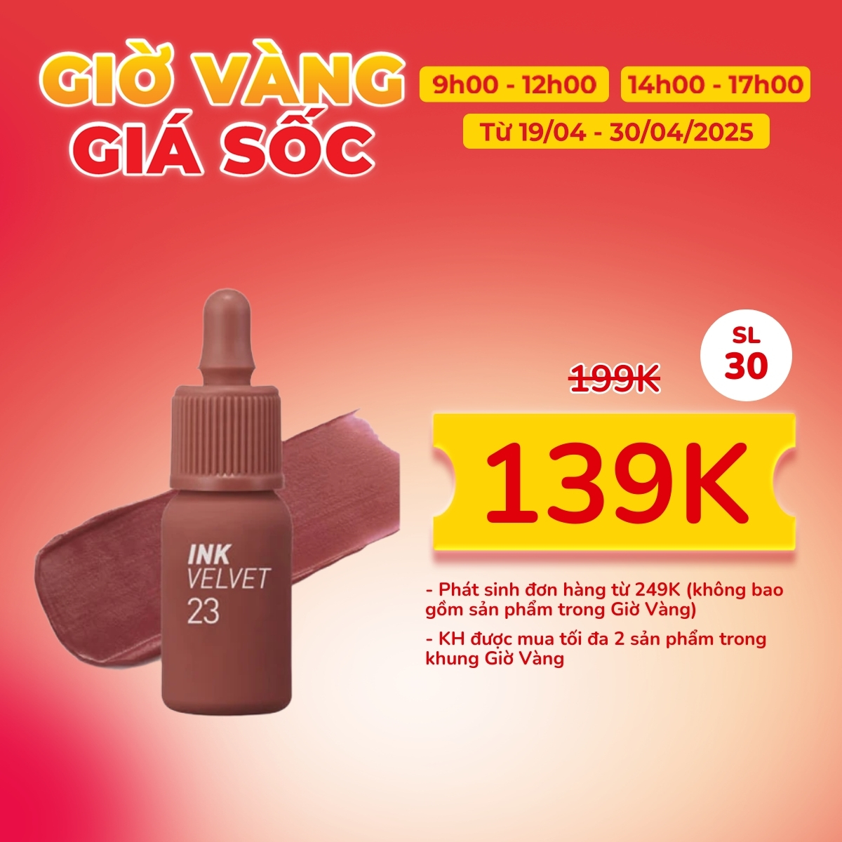 Son Kem Peripera Ink Velvet - 23 Nutty Nude