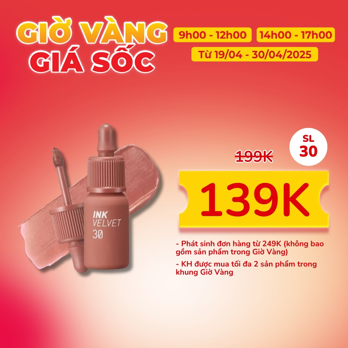 Son Kem Peripera Ink Velvet - 30 Classic Nude