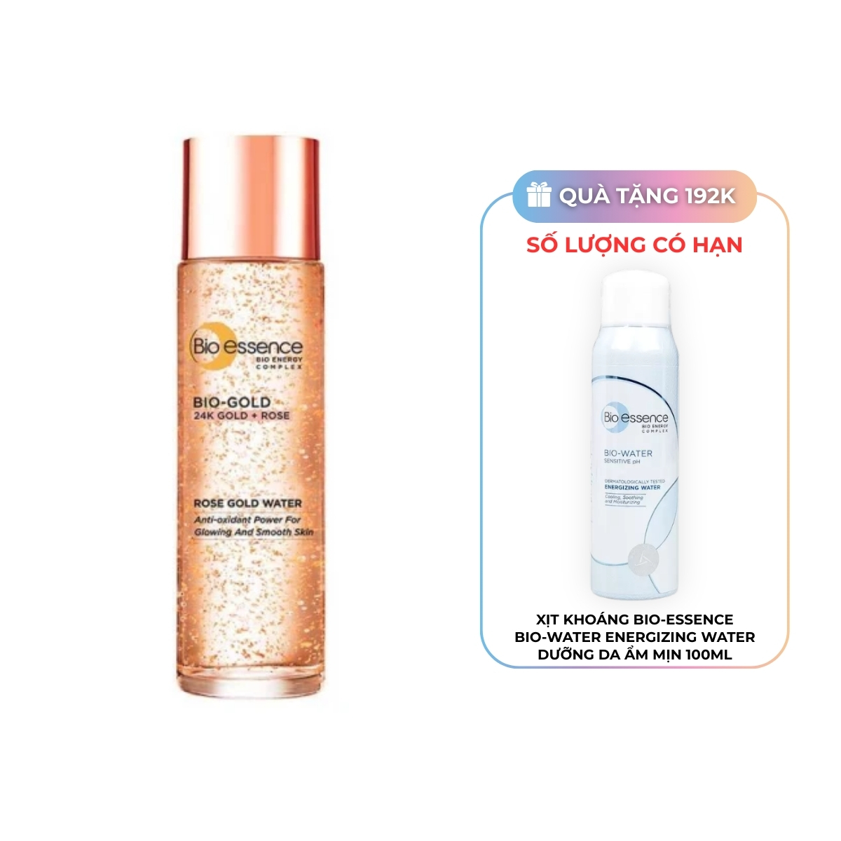 Nước Dưỡng Bio-Essence Bio-Gold Rose Gold Water Ngăn Ngừa Lão Hóa 100ml MC