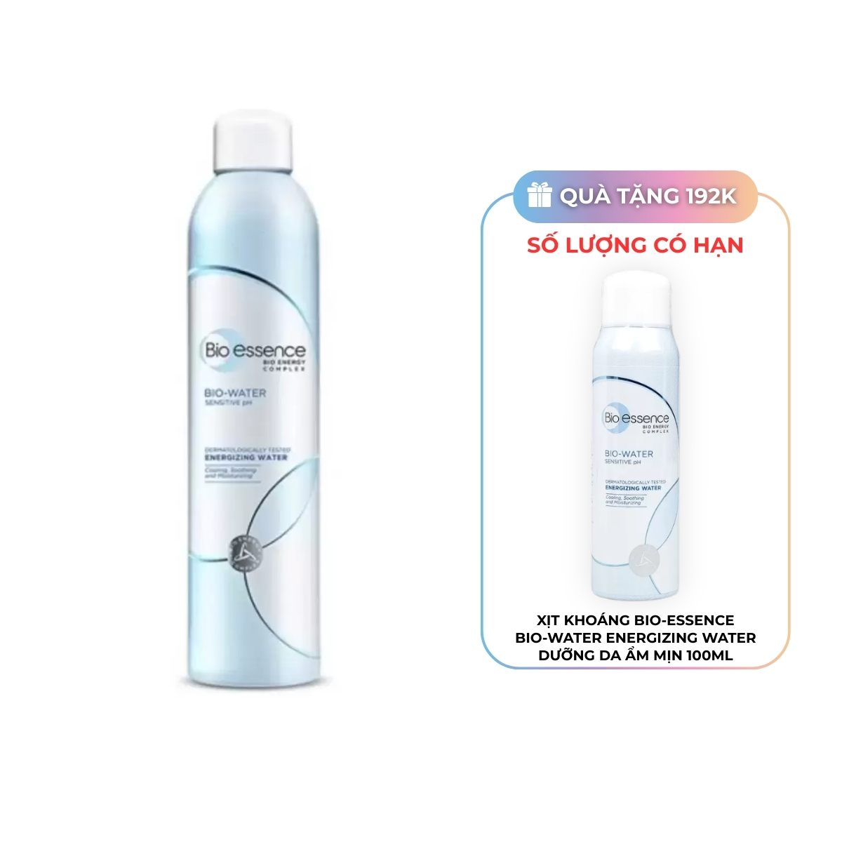 Xịt Khoáng Bio-essence Bio-Water Energizing Water Dưỡng Da Ẩm Mịn 300ml