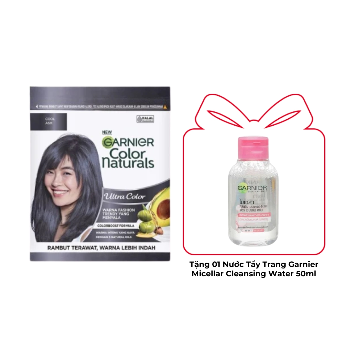 Kem Nhuộm Tóc Garnier Color Naturals Ultra Color - Cool Ash - Xám Khói
