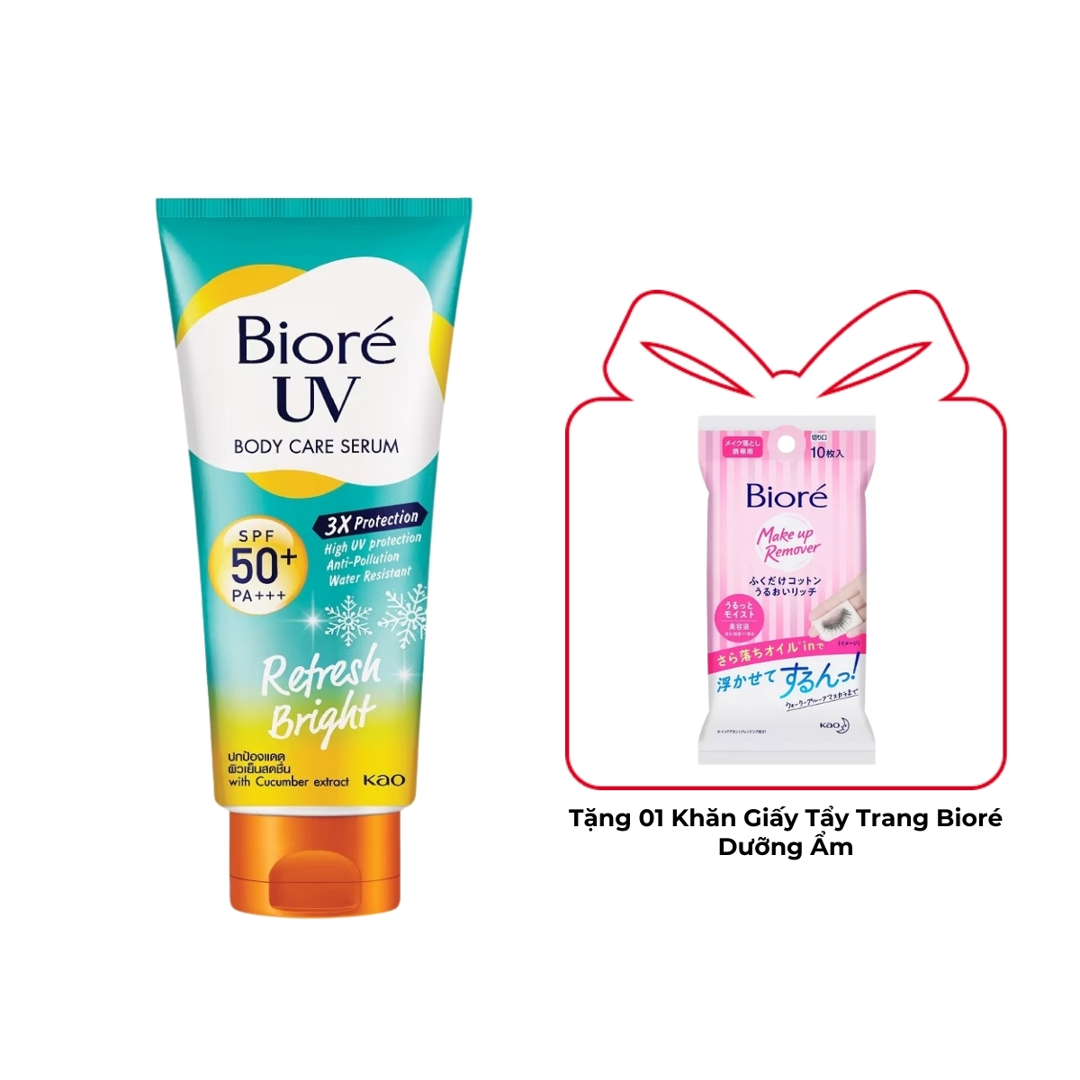 Serum Chống Nắng Bioré Refresh Bright Dưỡng Thể Sáng Mịn Mát Lạnh 230ml