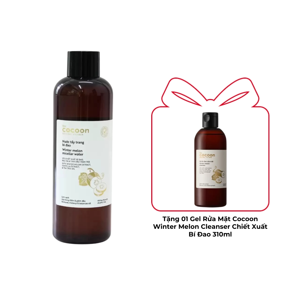 Nước Tẩy Trang Cocoon Winter Melon Micellar Water Chiết Xuất Bí Đao Làm Sạch Da 500ml  (MỚI)