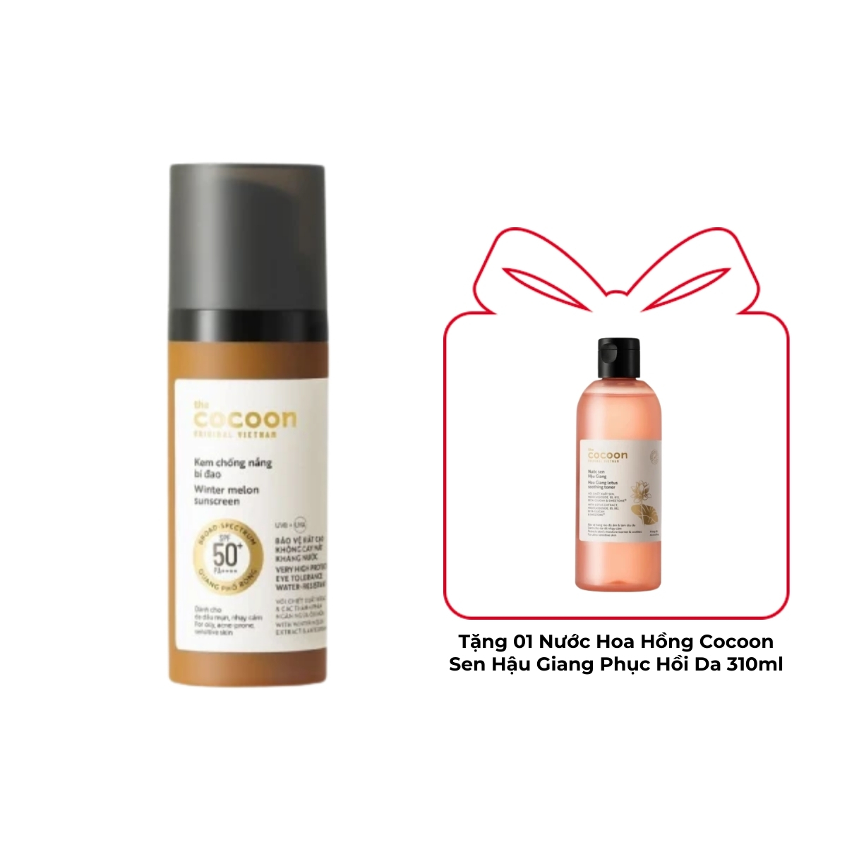 Kem Chống Nắng Cocoon Bí Đao Winter Melon Suncreen SPF50+ PA ++++ 50ml
