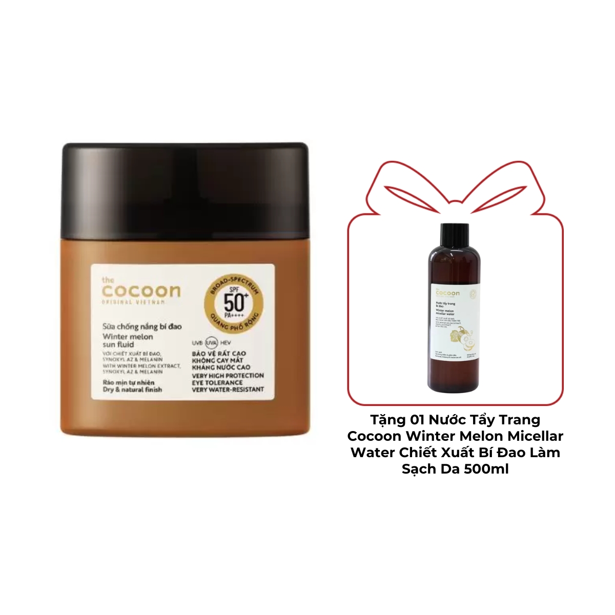 Sữa Chống Nắng Cocoon Bí Đao Winter Melon Sun Fluid SPF50+ PA++++ 50ml