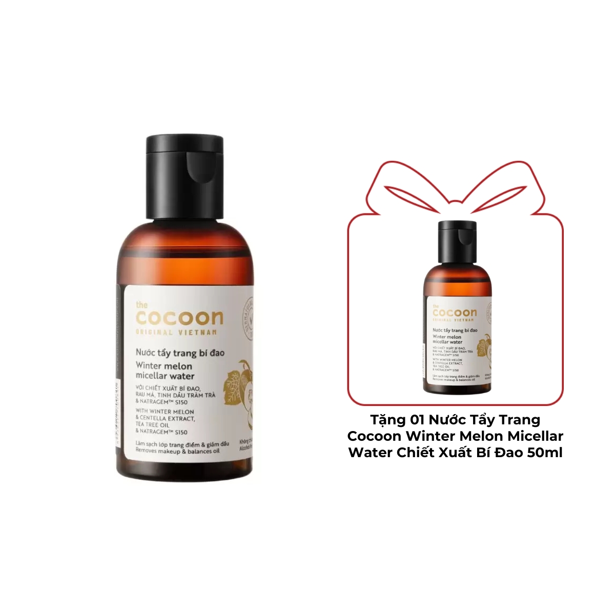 Nước Tẩy Trang Cocoon Winter Melon Micellar Water Chiết Xuất Bí Đao 50ml