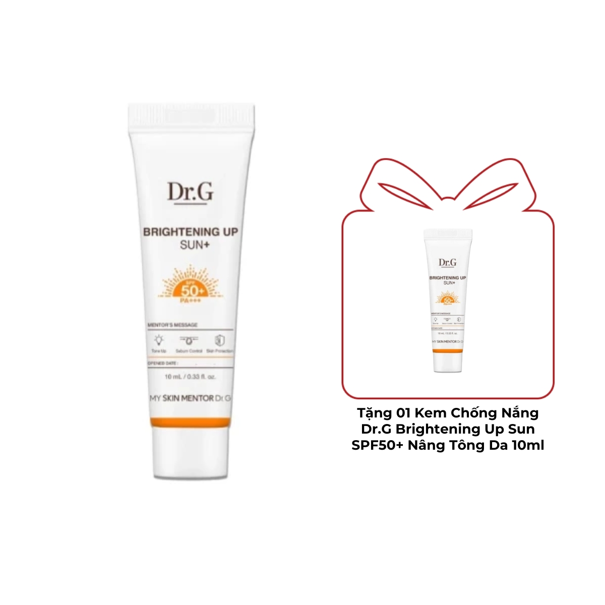 Kem Chống Nắng Dr.G Brightening Up Sun SPF50+ Nâng Tông Da 10ml