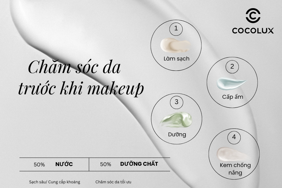Cách chăm sóc da trước khi makeup