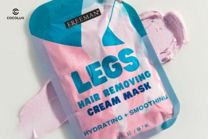 Kem Tẩy Lông Freeman Silky Legs Hair Removing Cream Mask có chất kem mềm mịn