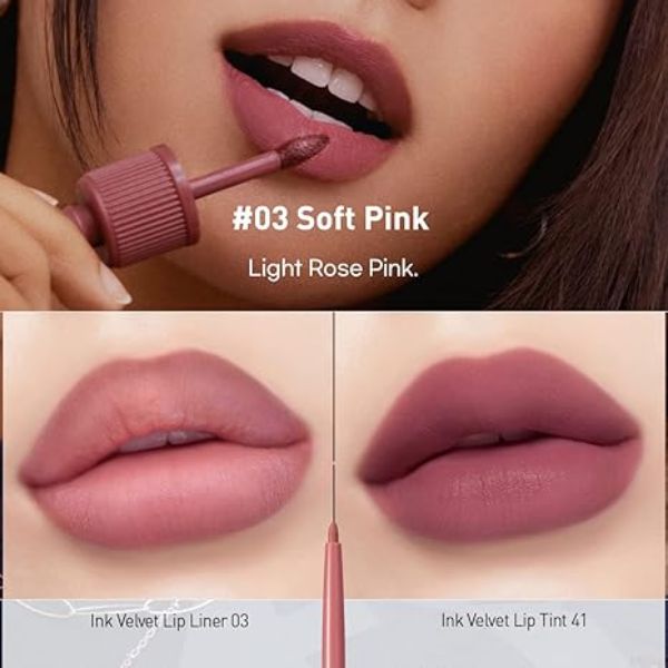 Chì Kẻ Viền Môi Peripera Ink Velvet Lip Line - 003 Soft Pink