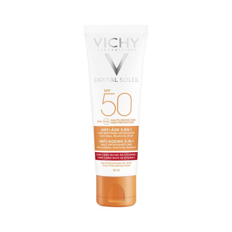 Kem Chống Nắng Vichy Capital Soleil Anti Ageing 3in1 SPF50 Chống Lão Hóa 50ml