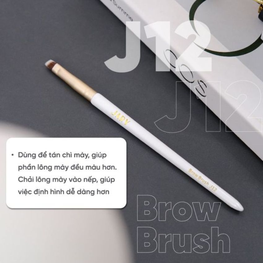 Cọ Phủ Chân Mày Jary - J12 Brow Brush cao cấp, thuần chay