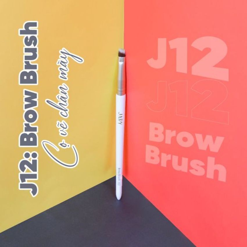 Cọ Phủ Chân Mày Jary - J12 Brow Brush cao cấp, thuần chay