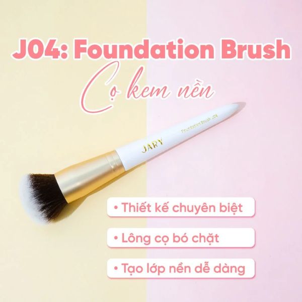 Cọ Phủ Kem Nền Jary - J04